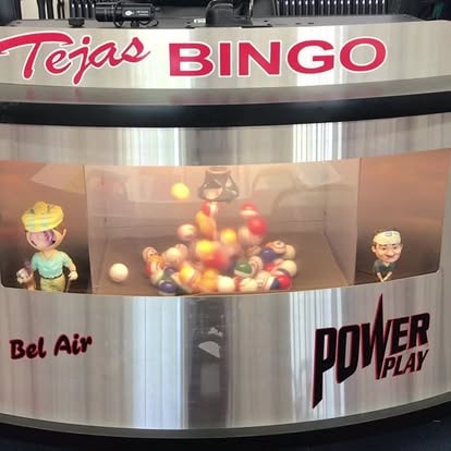 Tejas Bingo lottery machine display